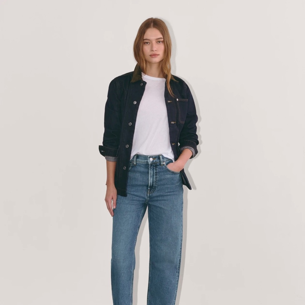 Everlane Way High Jean in medium wash